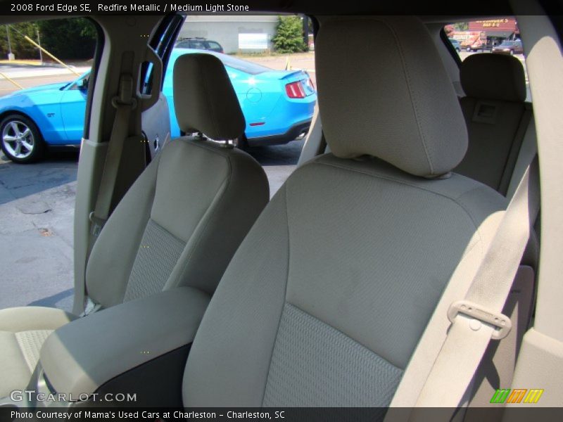 Redfire Metallic / Medium Light Stone 2008 Ford Edge SE
