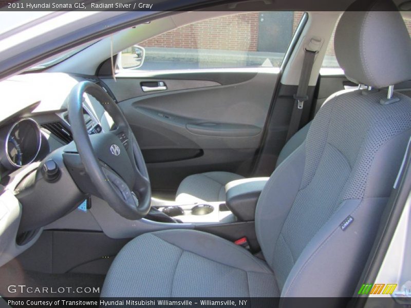 Radiant Silver / Gray 2011 Hyundai Sonata GLS