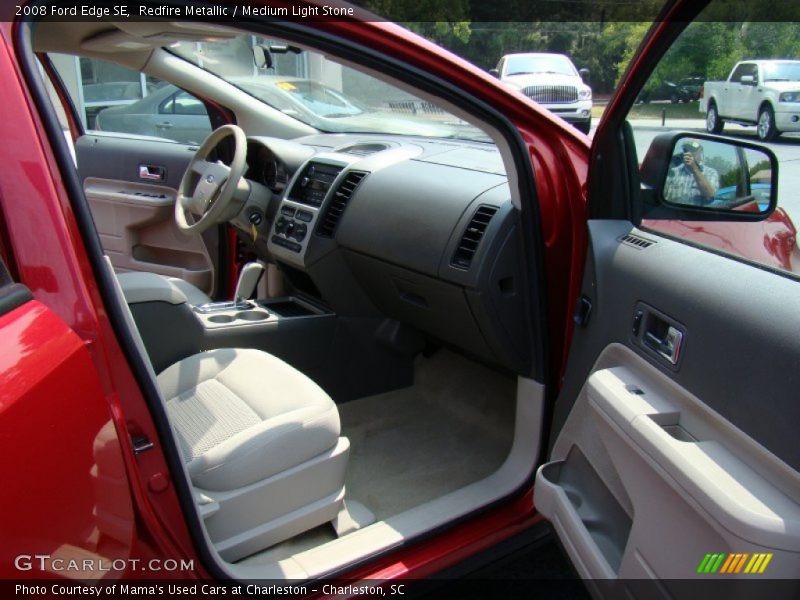 Redfire Metallic / Medium Light Stone 2008 Ford Edge SE
