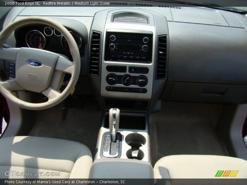 Redfire Metallic / Medium Light Stone 2008 Ford Edge SE