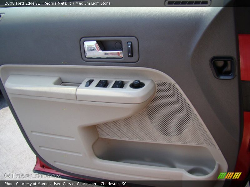 Redfire Metallic / Medium Light Stone 2008 Ford Edge SE