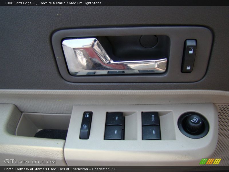 Redfire Metallic / Medium Light Stone 2008 Ford Edge SE