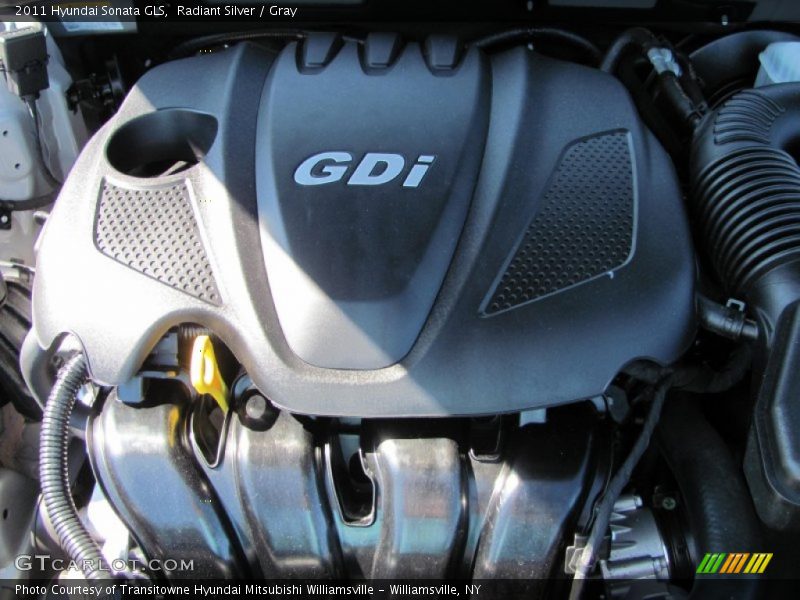 Radiant Silver / Gray 2011 Hyundai Sonata GLS