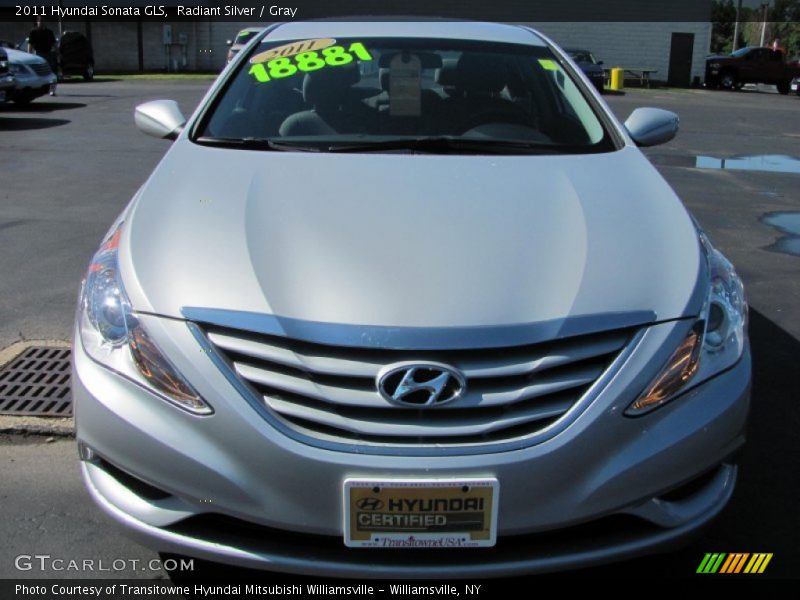 Radiant Silver / Gray 2011 Hyundai Sonata GLS