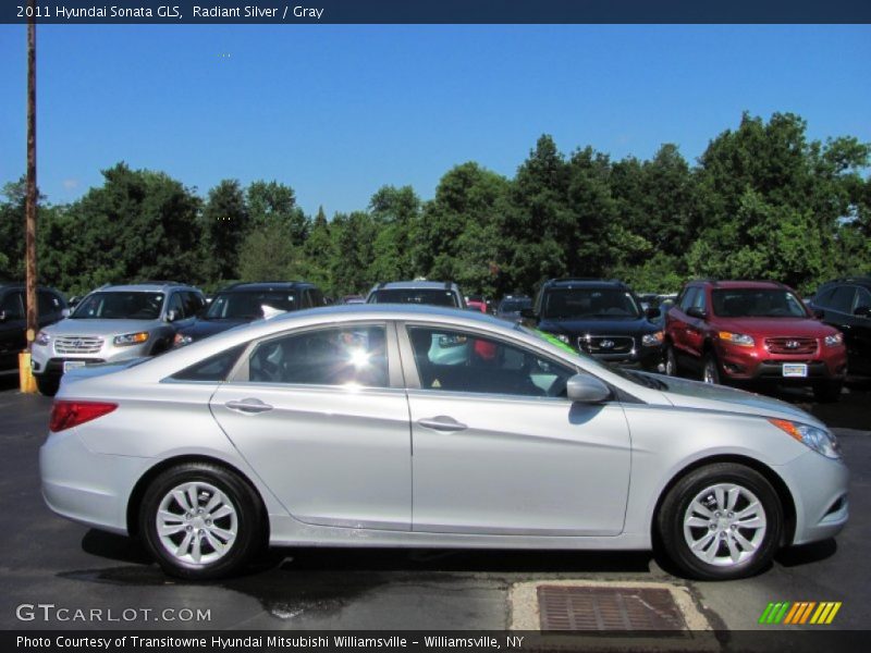 Radiant Silver / Gray 2011 Hyundai Sonata GLS