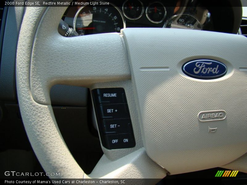 Redfire Metallic / Medium Light Stone 2008 Ford Edge SE