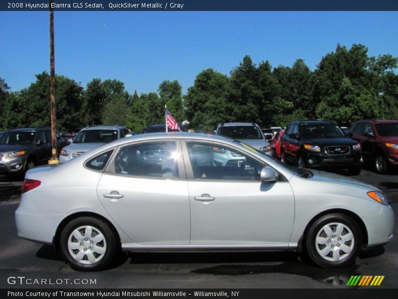 QuickSilver Metallic / Gray 2008 Hyundai Elantra GLS Sedan
