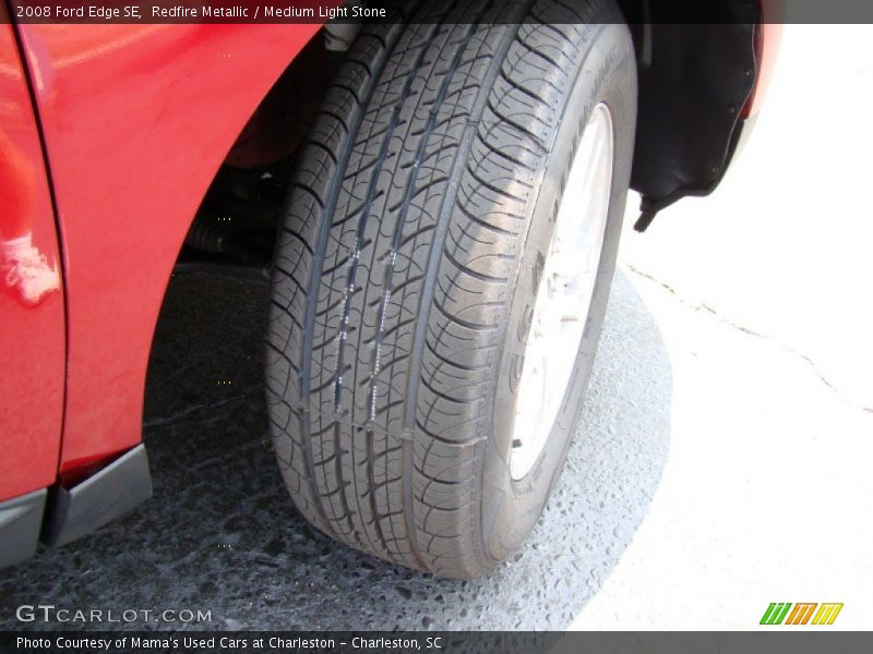 Redfire Metallic / Medium Light Stone 2008 Ford Edge SE