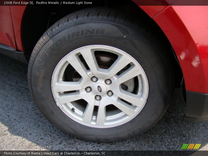 Redfire Metallic / Medium Light Stone 2008 Ford Edge SE