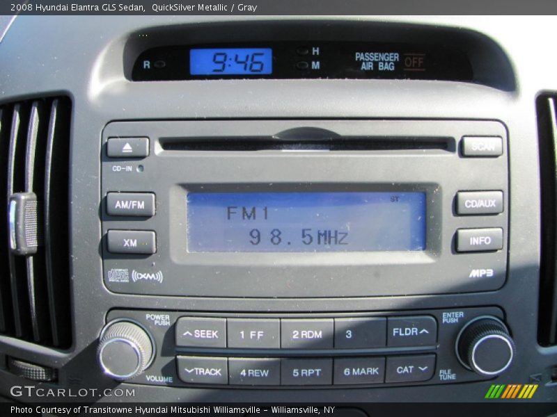 QuickSilver Metallic / Gray 2008 Hyundai Elantra GLS Sedan