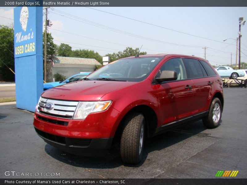 Redfire Metallic / Medium Light Stone 2008 Ford Edge SE