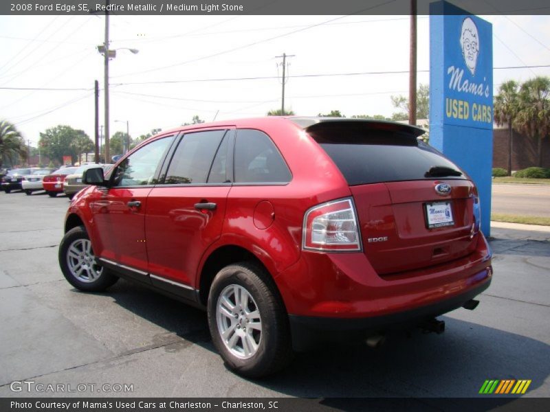Redfire Metallic / Medium Light Stone 2008 Ford Edge SE