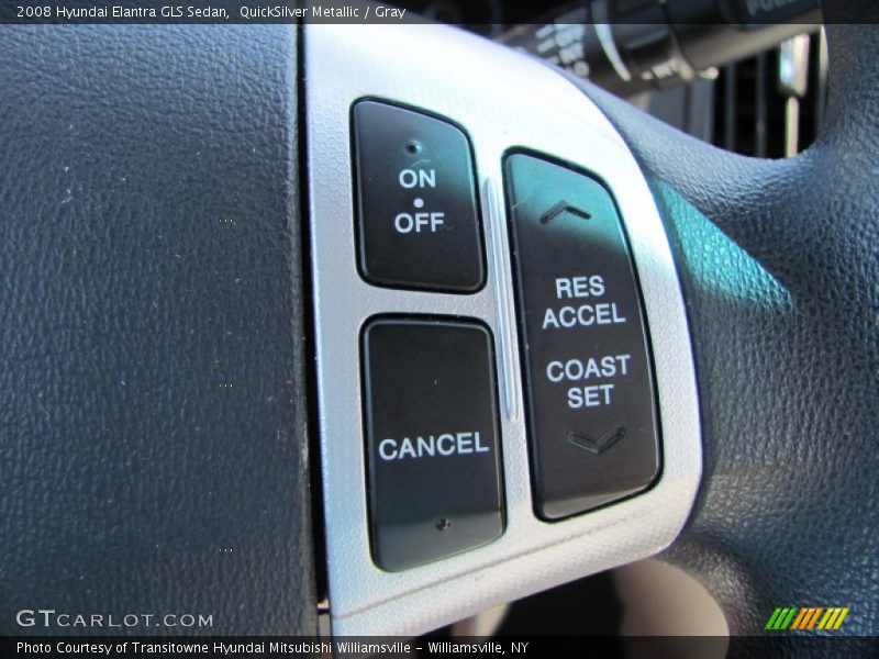 QuickSilver Metallic / Gray 2008 Hyundai Elantra GLS Sedan