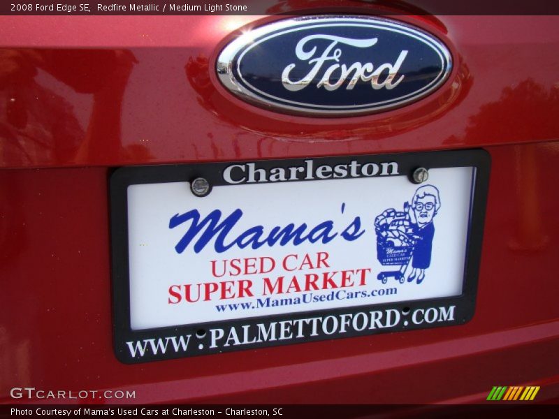 Redfire Metallic / Medium Light Stone 2008 Ford Edge SE