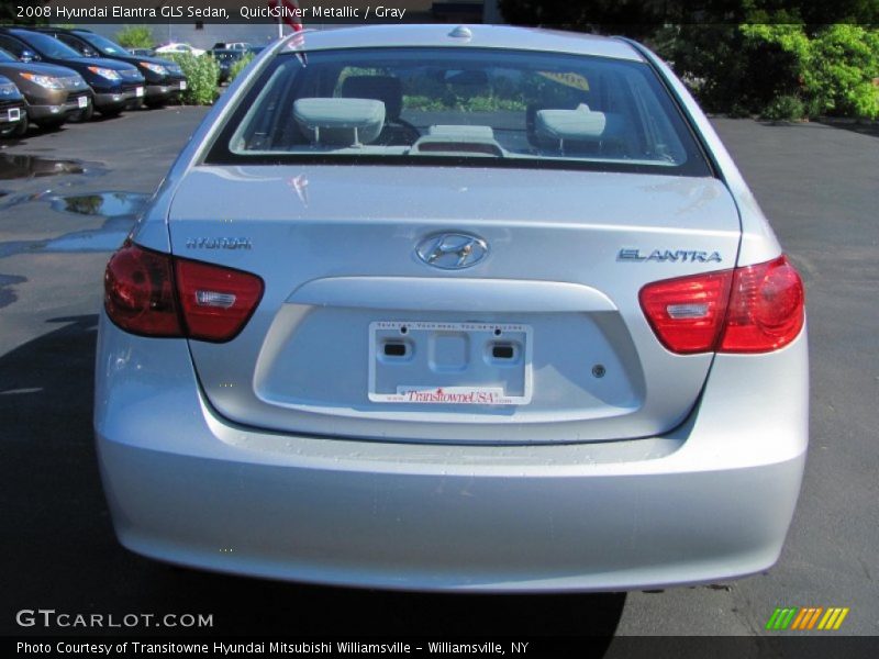 QuickSilver Metallic / Gray 2008 Hyundai Elantra GLS Sedan