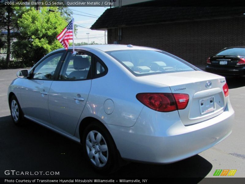 QuickSilver Metallic / Gray 2008 Hyundai Elantra GLS Sedan