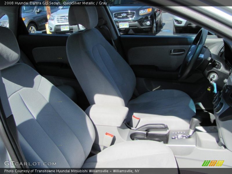 QuickSilver Metallic / Gray 2008 Hyundai Elantra GLS Sedan