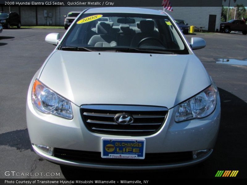 QuickSilver Metallic / Gray 2008 Hyundai Elantra GLS Sedan