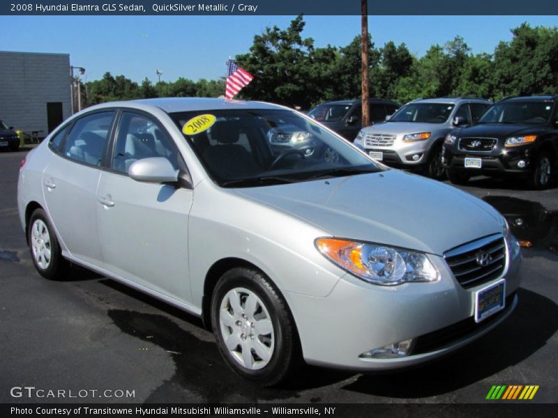 QuickSilver Metallic / Gray 2008 Hyundai Elantra GLS Sedan
