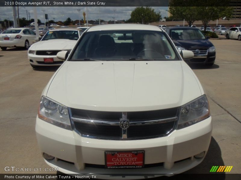 Stone White / Dark Slate Gray 2010 Dodge Avenger R/T