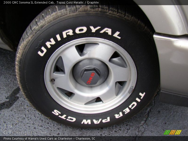 Topaz Gold Metallic / Graphite 2000 GMC Sonoma SL Extended Cab