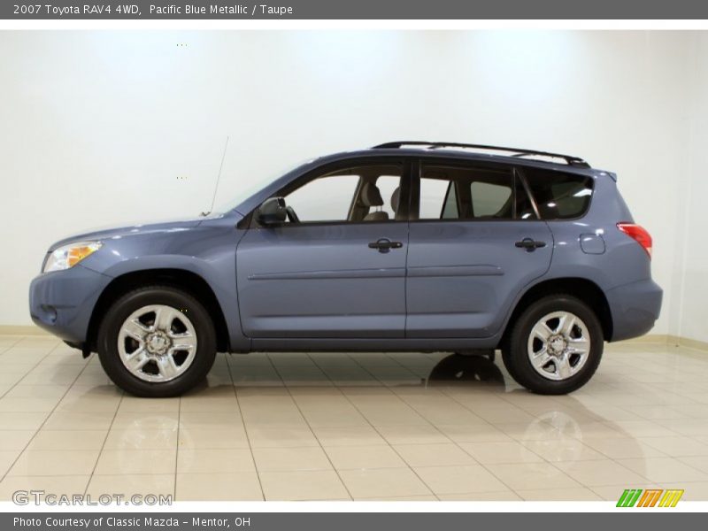 Pacific Blue Metallic / Taupe 2007 Toyota RAV4 4WD