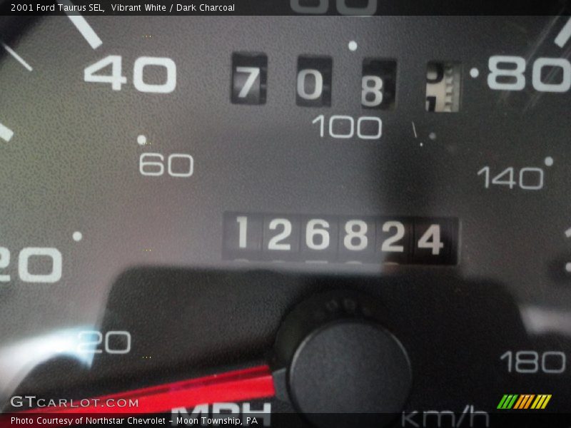 Vibrant White / Dark Charcoal 2001 Ford Taurus SEL