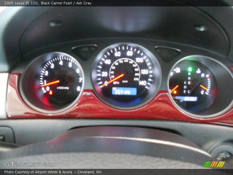 Black Garnet Pearl / Ash Gray 2005 Lexus ES 330