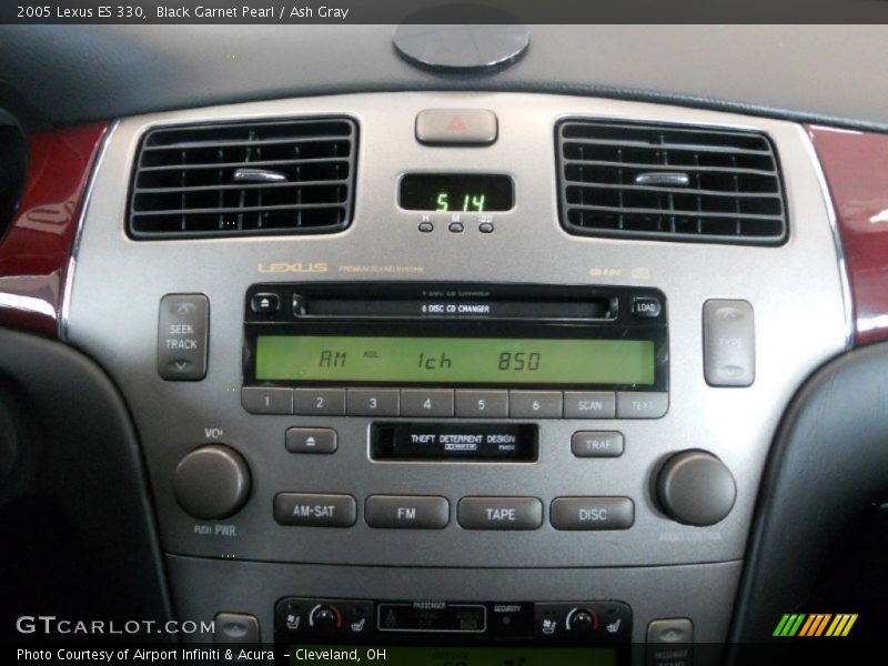 Black Garnet Pearl / Ash Gray 2005 Lexus ES 330