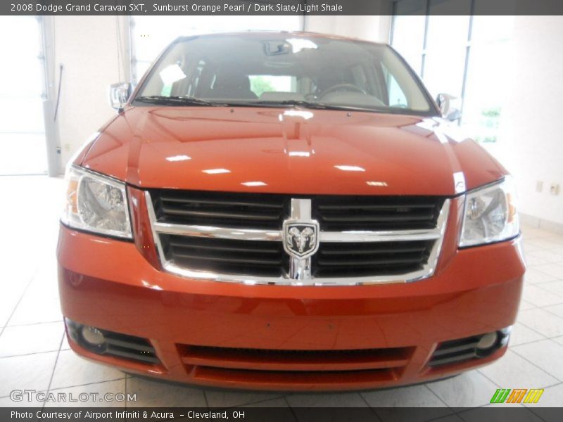 Sunburst Orange Pearl / Dark Slate/Light Shale 2008 Dodge Grand Caravan SXT