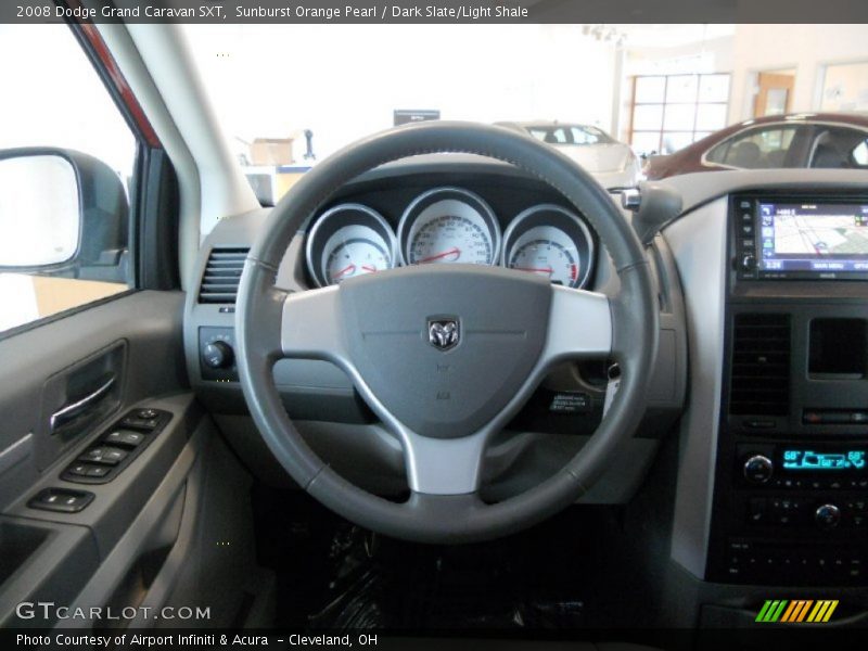 Sunburst Orange Pearl / Dark Slate/Light Shale 2008 Dodge Grand Caravan SXT