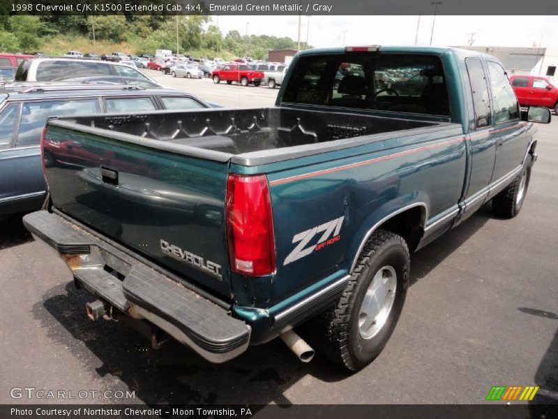 Emerald Green Metallic / Gray 1998 Chevrolet C/K K1500 Extended Cab 4x4