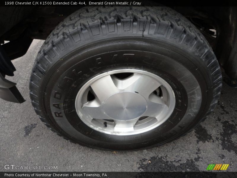 Emerald Green Metallic / Gray 1998 Chevrolet C/K K1500 Extended Cab 4x4