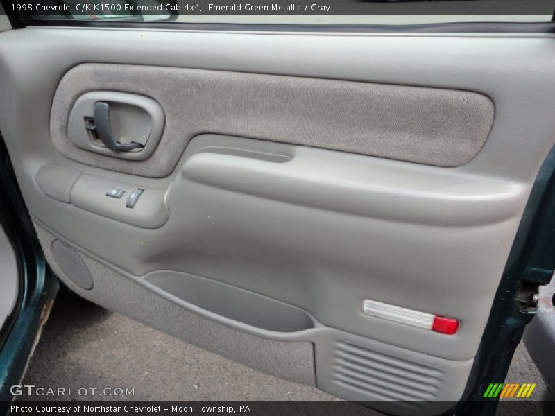 Emerald Green Metallic / Gray 1998 Chevrolet C/K K1500 Extended Cab 4x4