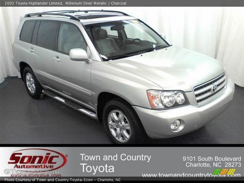 Millenium Silver Metallic / Charcoal 2003 Toyota Highlander Limited