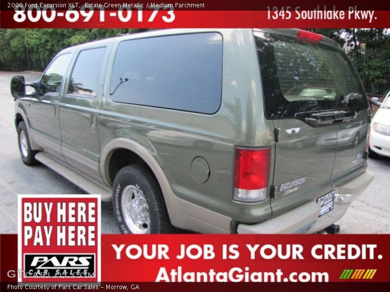 Estate Green Metallic / Medium Parchment 2000 Ford Excursion XLT
