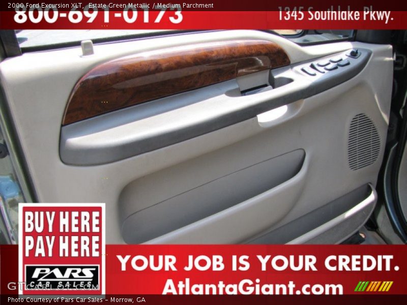 Estate Green Metallic / Medium Parchment 2000 Ford Excursion XLT