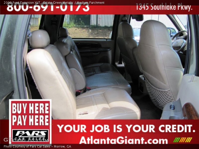 Estate Green Metallic / Medium Parchment 2000 Ford Excursion XLT