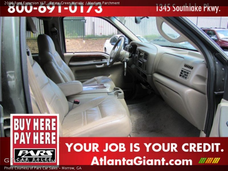 Estate Green Metallic / Medium Parchment 2000 Ford Excursion XLT