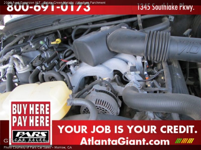 Estate Green Metallic / Medium Parchment 2000 Ford Excursion XLT