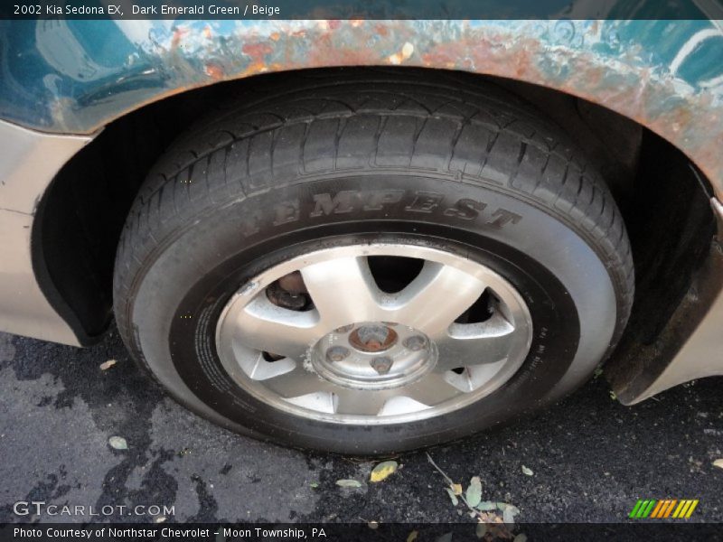Dark Emerald Green / Beige 2002 Kia Sedona EX