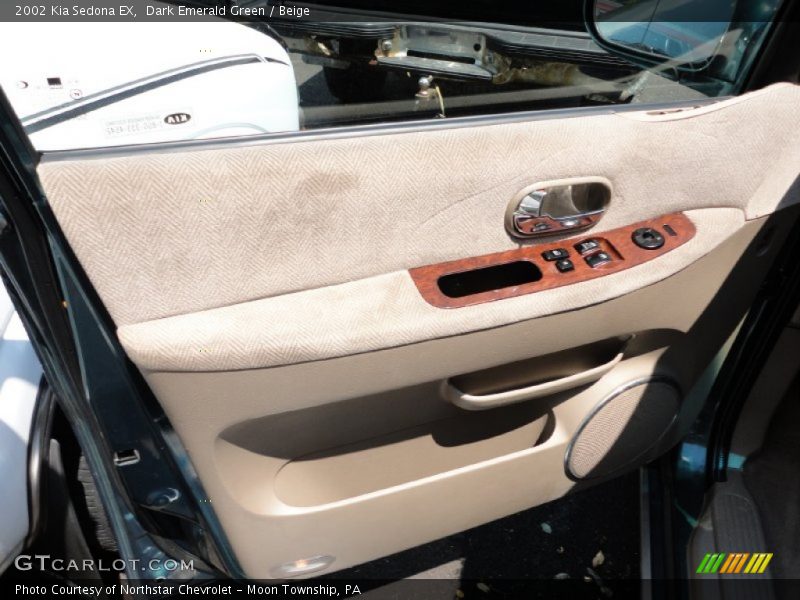 Dark Emerald Green / Beige 2002 Kia Sedona EX
