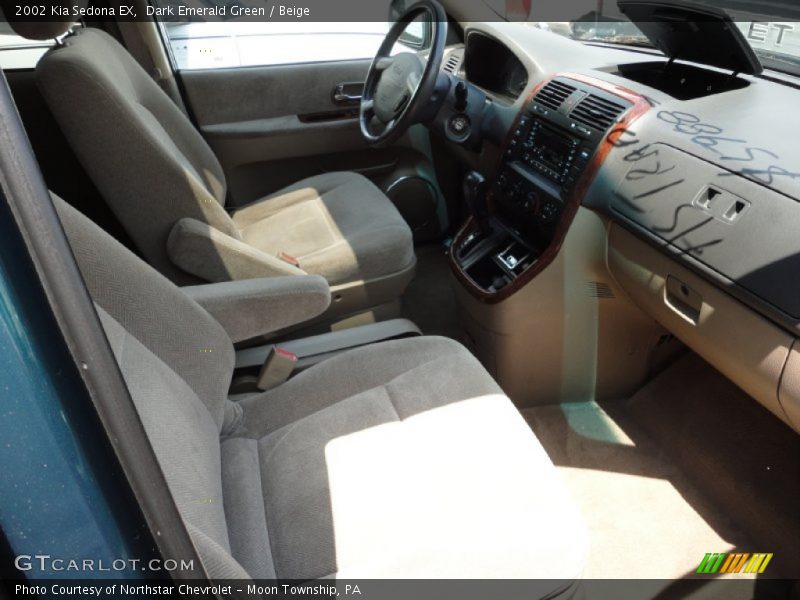 Dark Emerald Green / Beige 2002 Kia Sedona EX