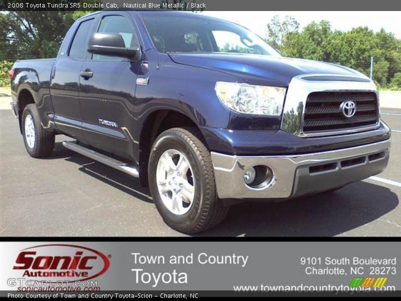 Nautical Blue Metallic / Black 2008 Toyota Tundra SR5 Double Cab