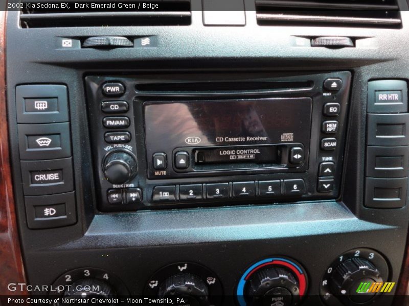 Dark Emerald Green / Beige 2002 Kia Sedona EX