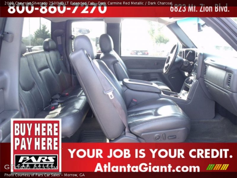 Dark Carmine Red Metallic / Dark Charcoal 2003 Chevrolet Silverado 2500HD LT Extended Cab
