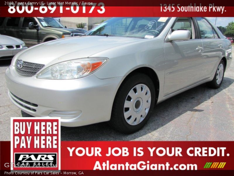 Lunar Mist Metallic / Taupe 2002 Toyota Camry LE