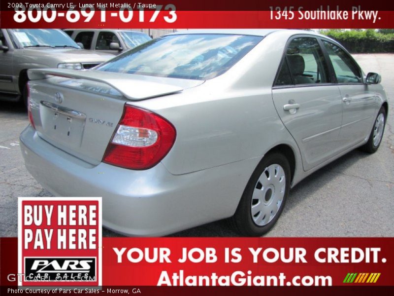 Lunar Mist Metallic / Taupe 2002 Toyota Camry LE