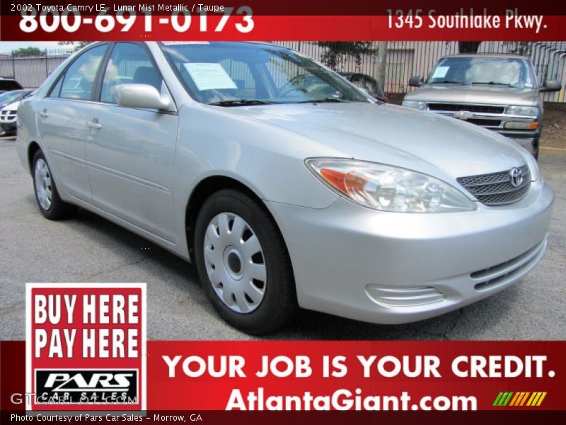 Lunar Mist Metallic / Taupe 2002 Toyota Camry LE