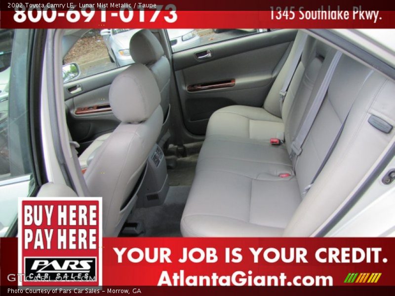 Lunar Mist Metallic / Taupe 2002 Toyota Camry LE
